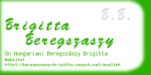brigitta beregszaszy business card